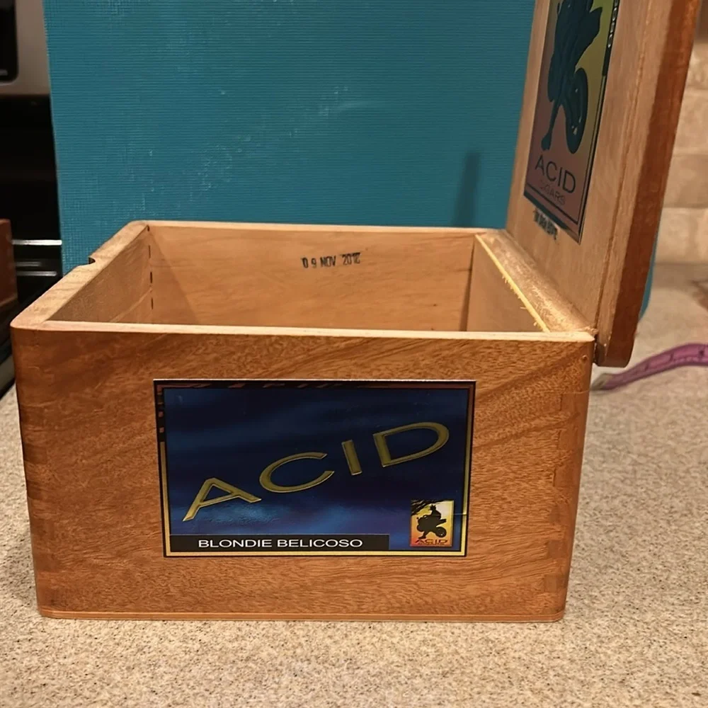 Cigar box.  Acid Cigars by Drew Estate Wood box - Picture 7 of 12